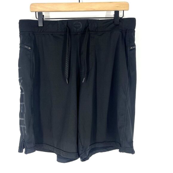 Hylete Shorts Size Large Mens Black Above Knee Workout Training Running Gym - Picture 1 of 9